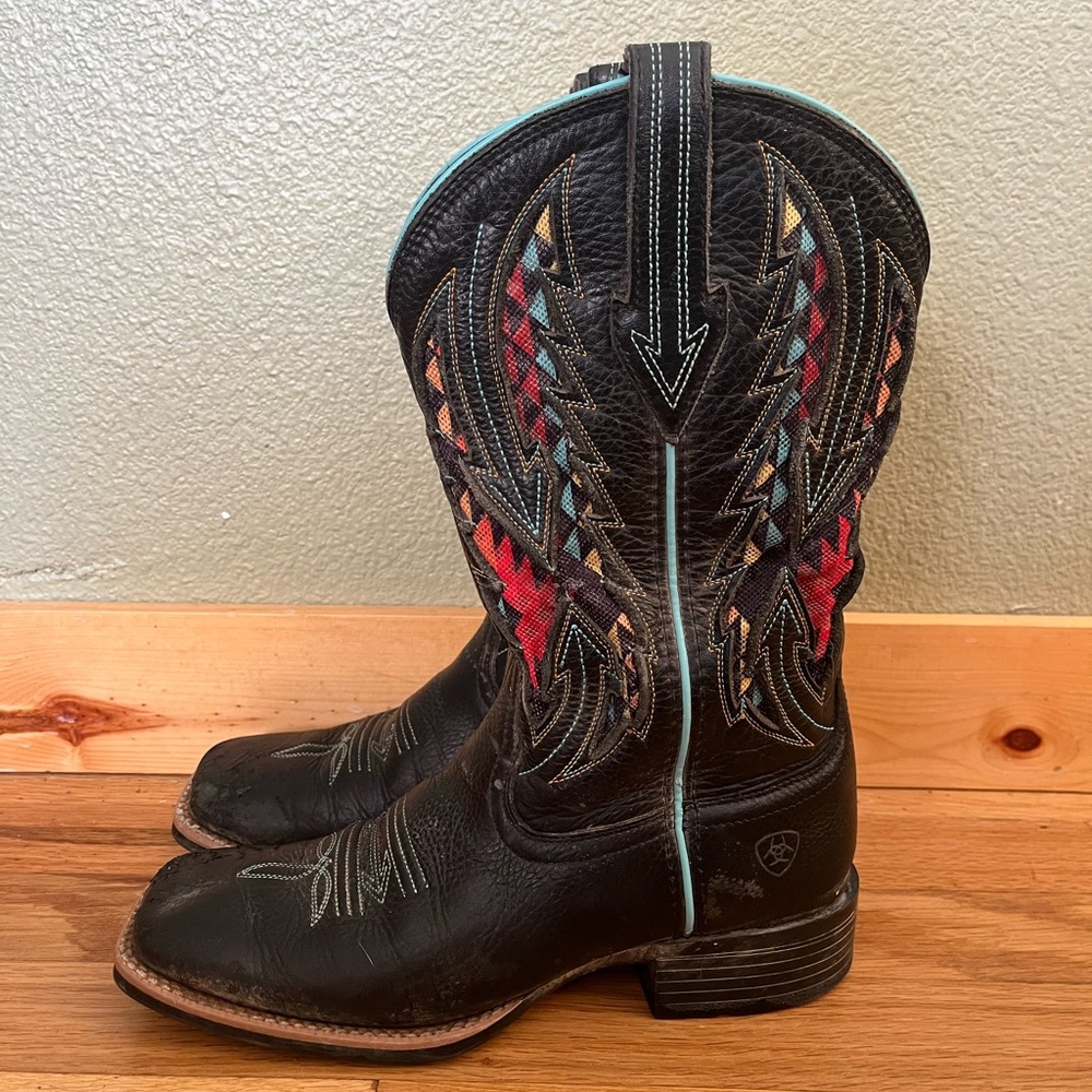 Ariat ladies black jack venTEK breathable boots 7.5B